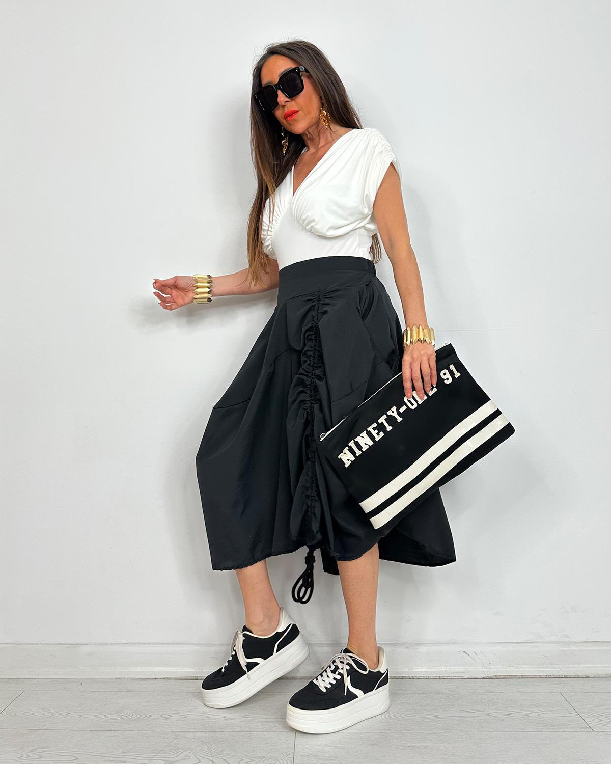 Fiesta Etek Pantolon Siyah