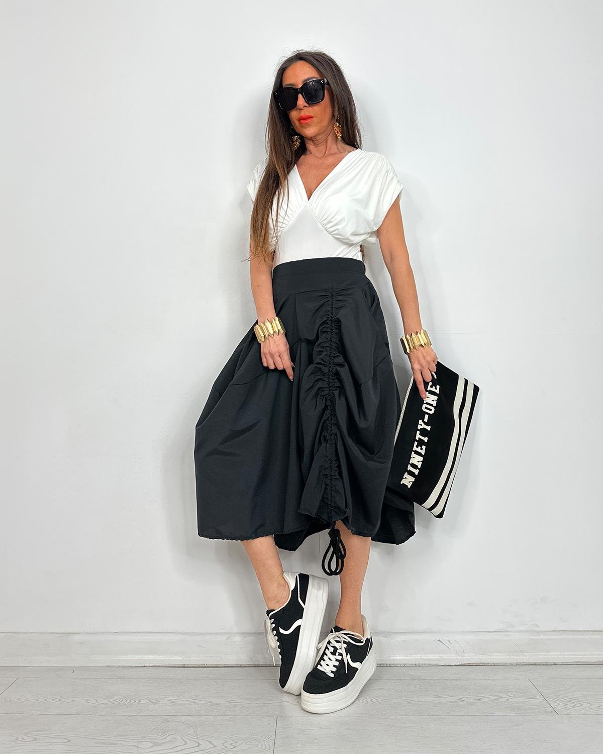 Fiesta Etek Pantolon Siyah