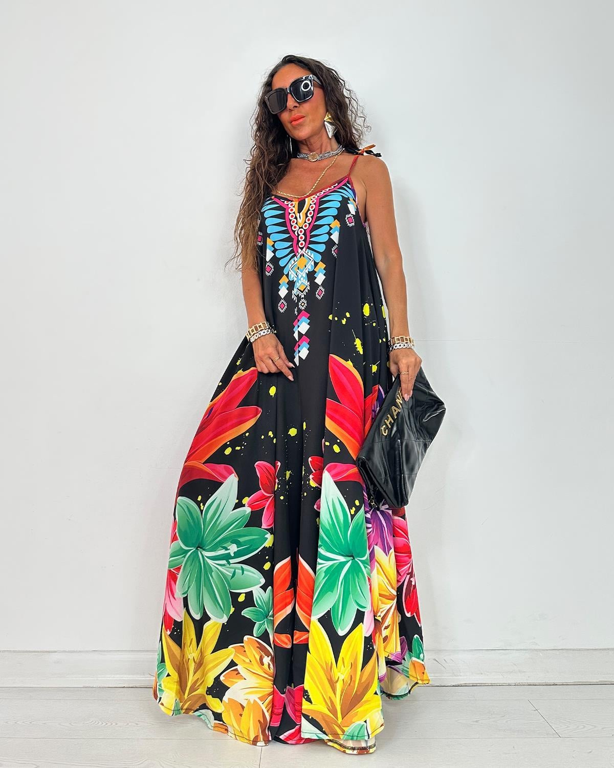 Floora Tulum Kırmızı Çiçek