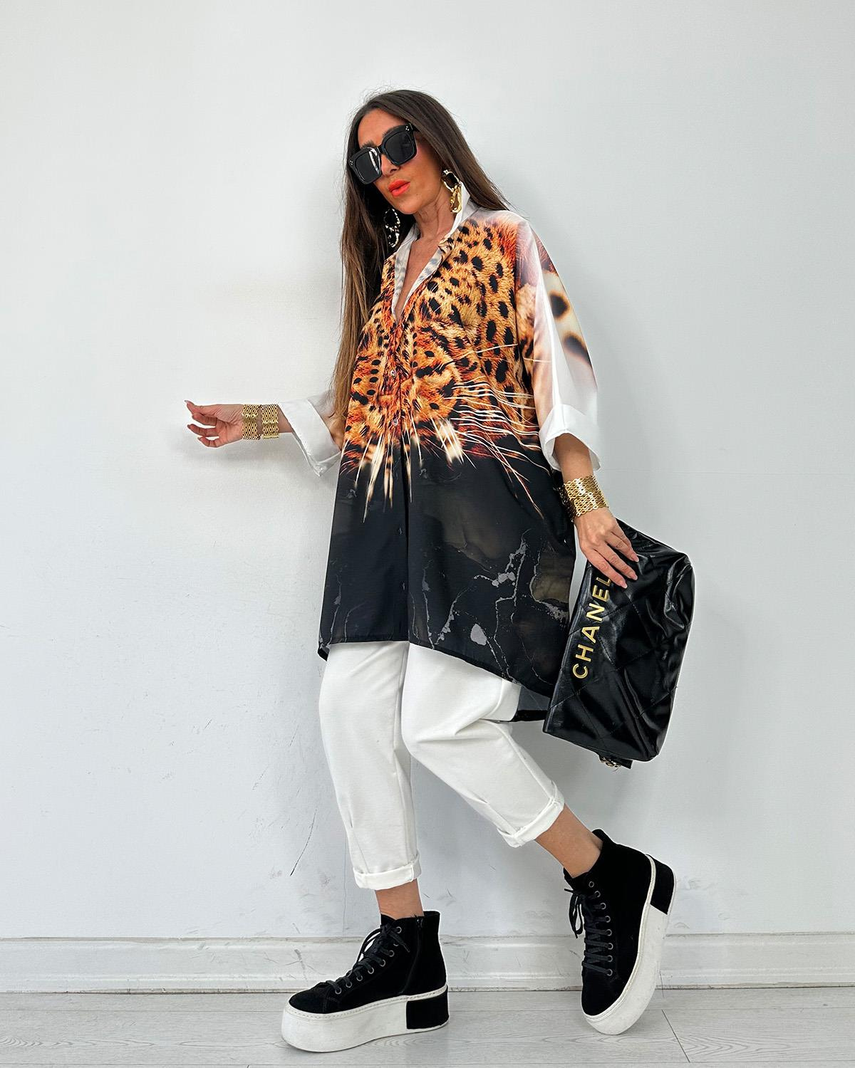 Flooransa Tunik Kaplan Gözü