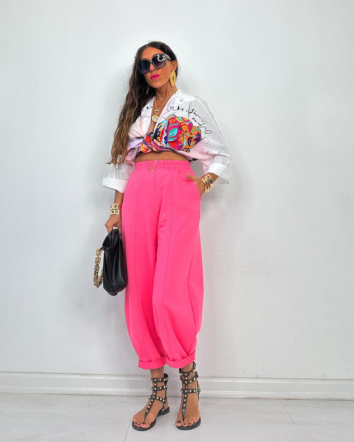 Floransa Pantolon Pembe