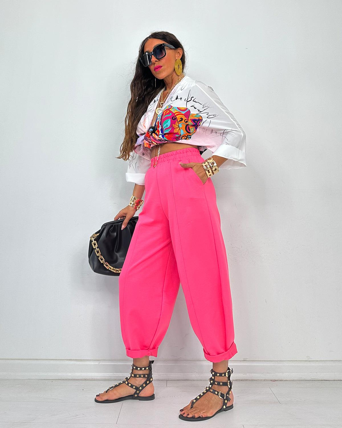 Floransa Pantolon Pembe