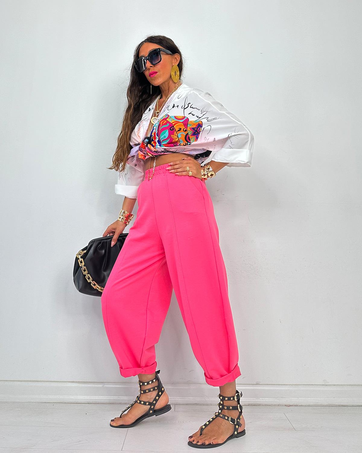 Floransa Pantolon Pembe