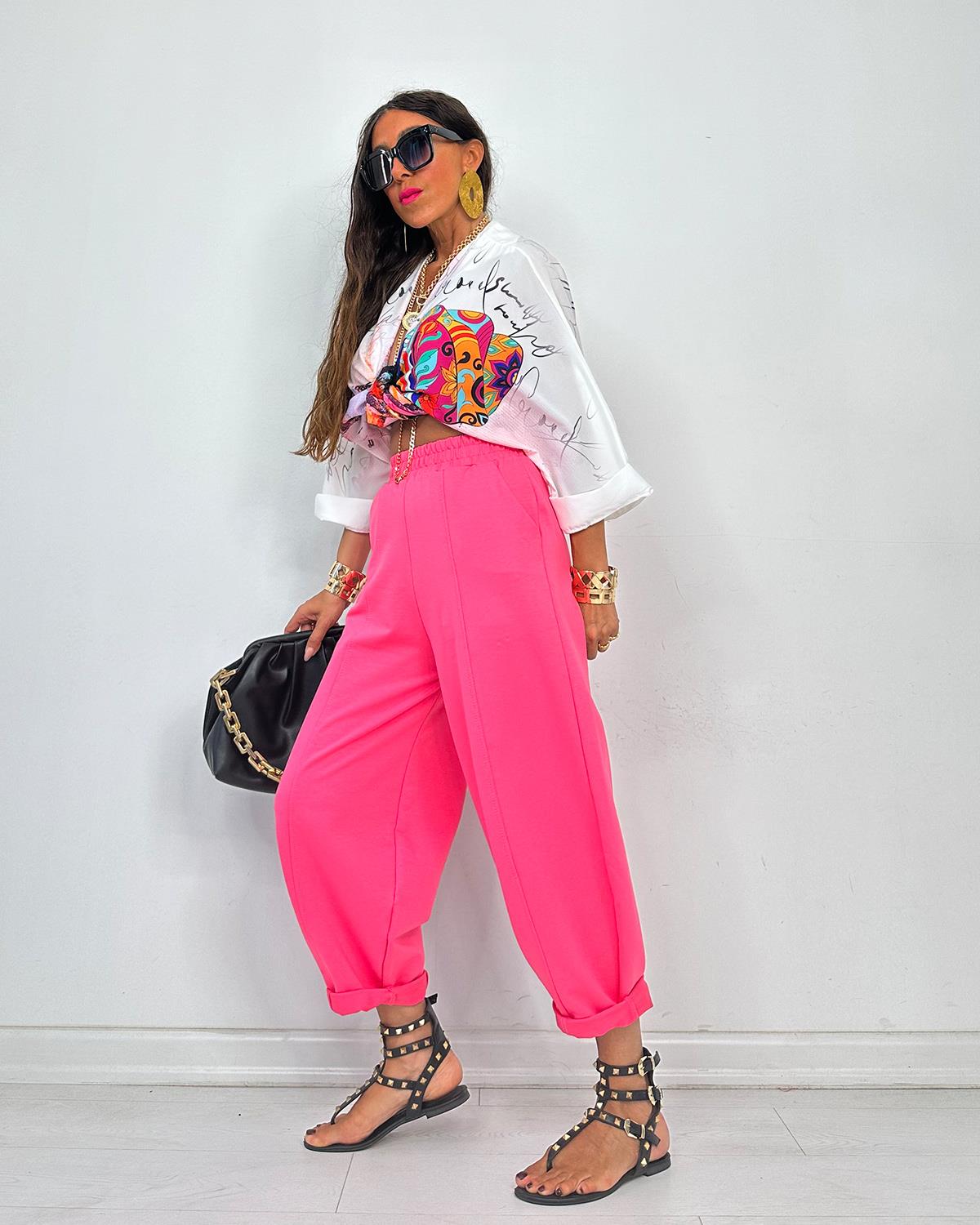 Floransa Pantolon Pembe