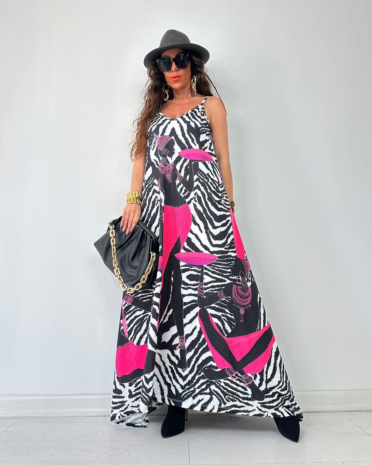 İvana Elbise Zebra