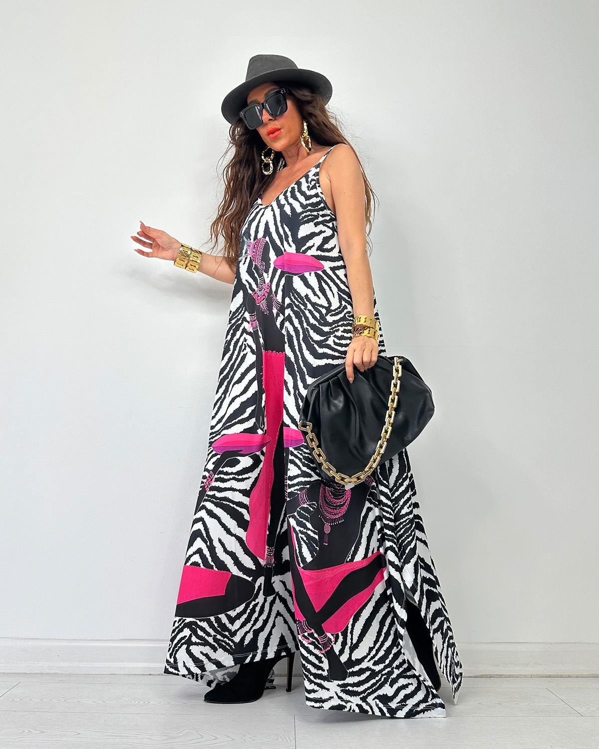İvana Elbise Zebra