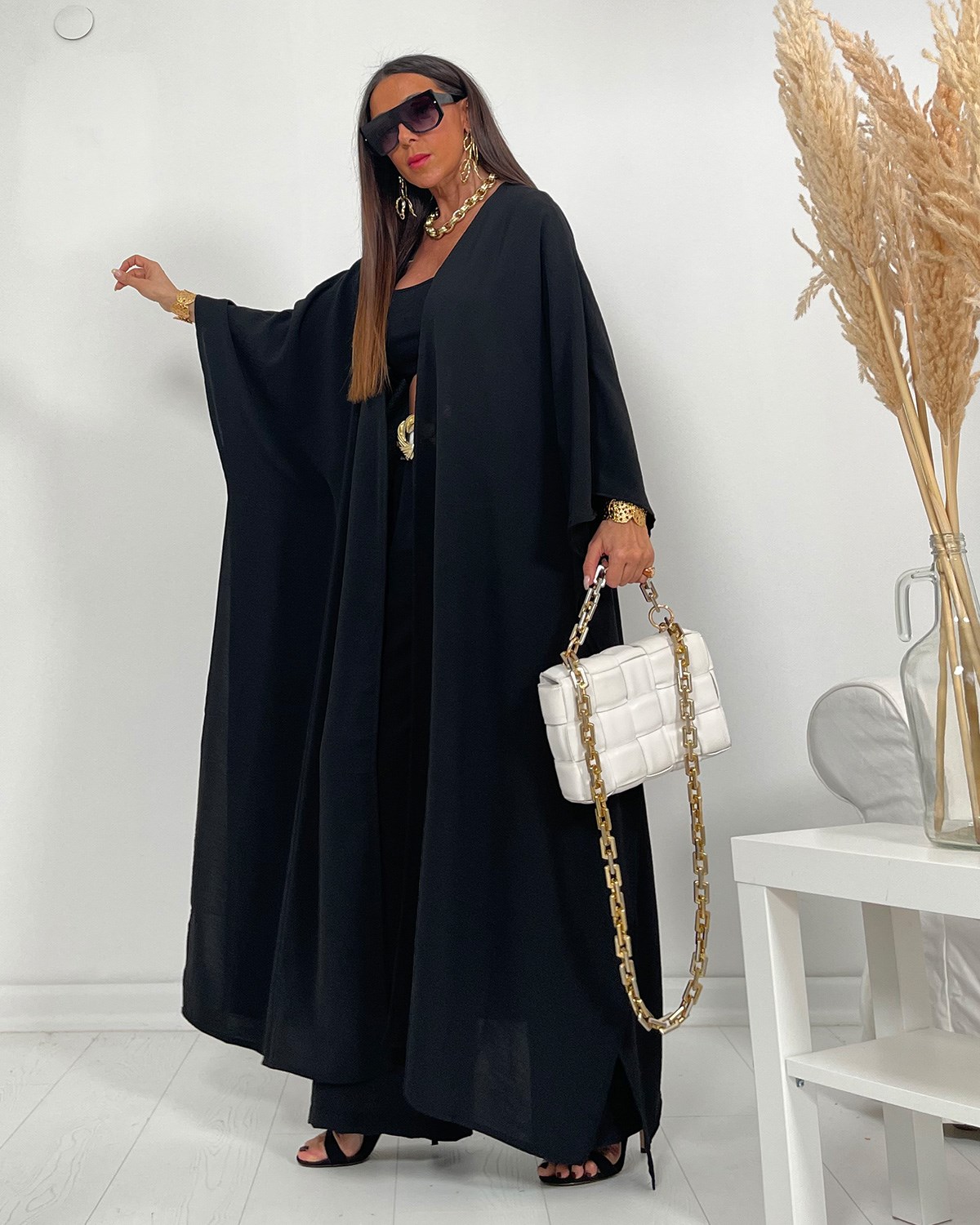 Kaftan Takım Siyah