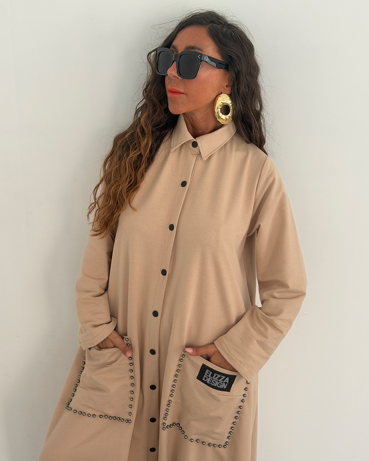 Lady Tulum Elbise Bej