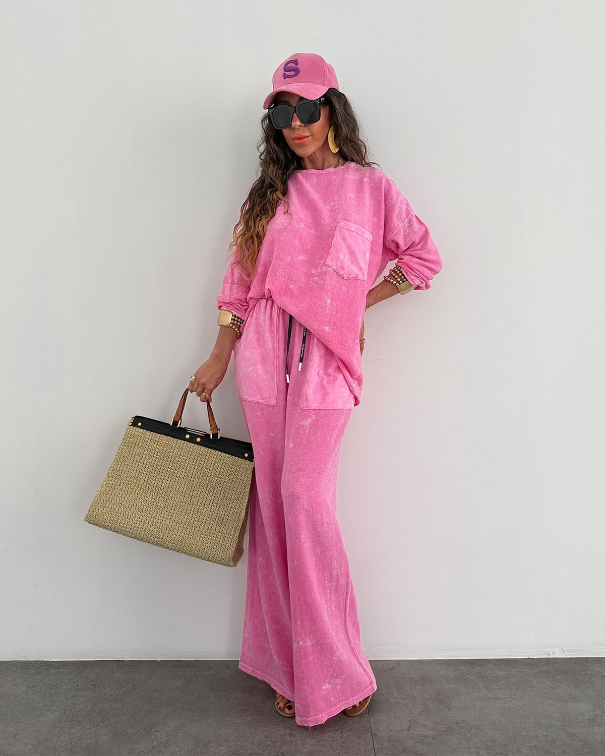 Leona Takım Pembe