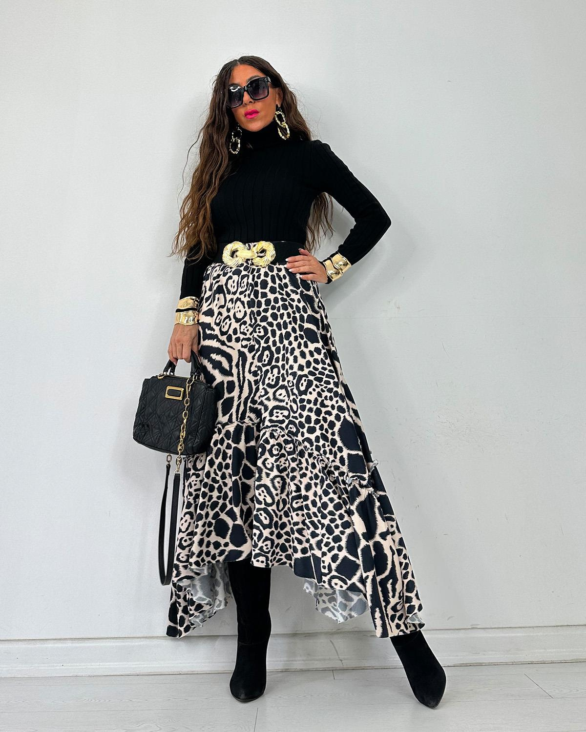 Leopar Etek Siyah