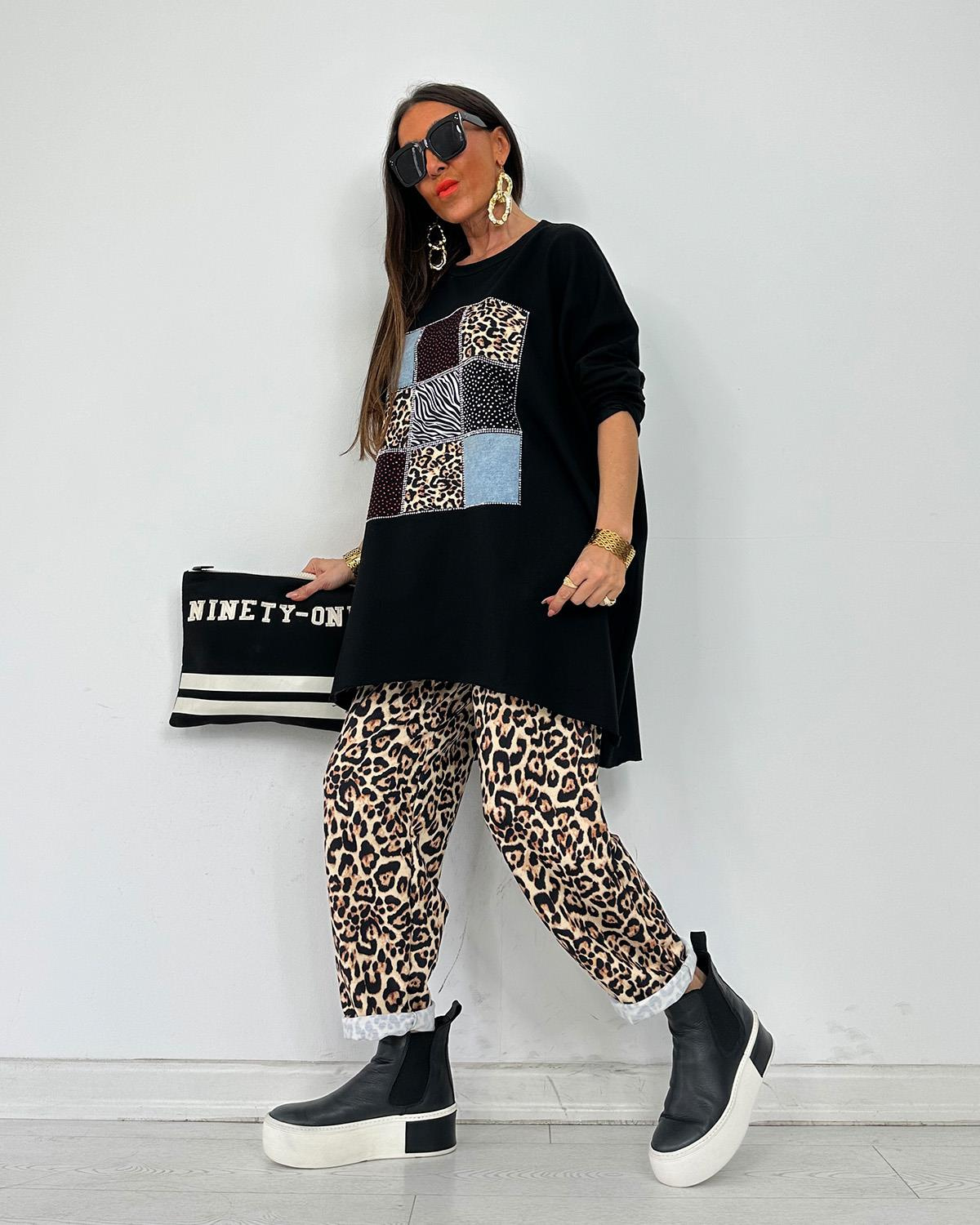 Leopar Taşlı Takım
