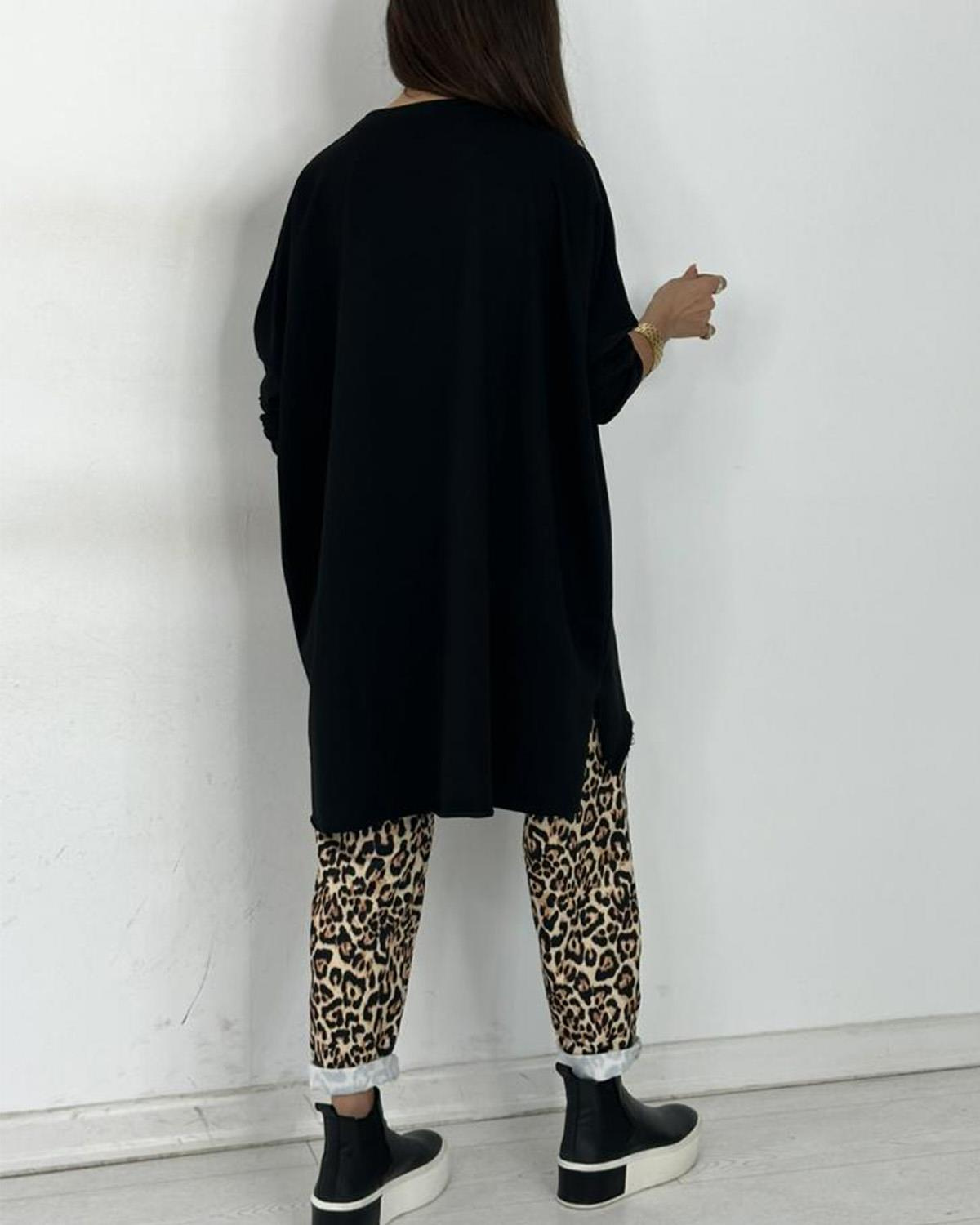 Leopar Taşlı Takım
