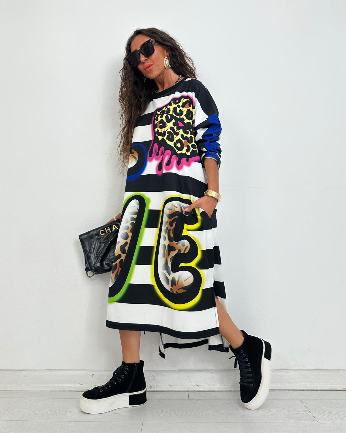 Love Leoparlı Elbise