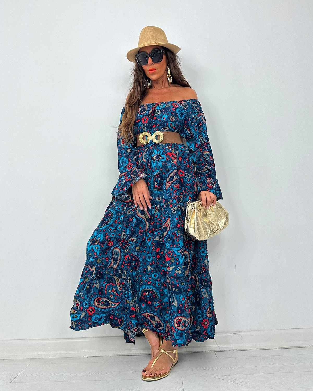 Madonna Lena Elbise Turkuaz