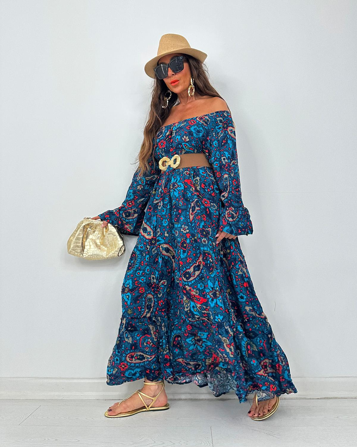 Madonna Lena Elbise Turkuaz