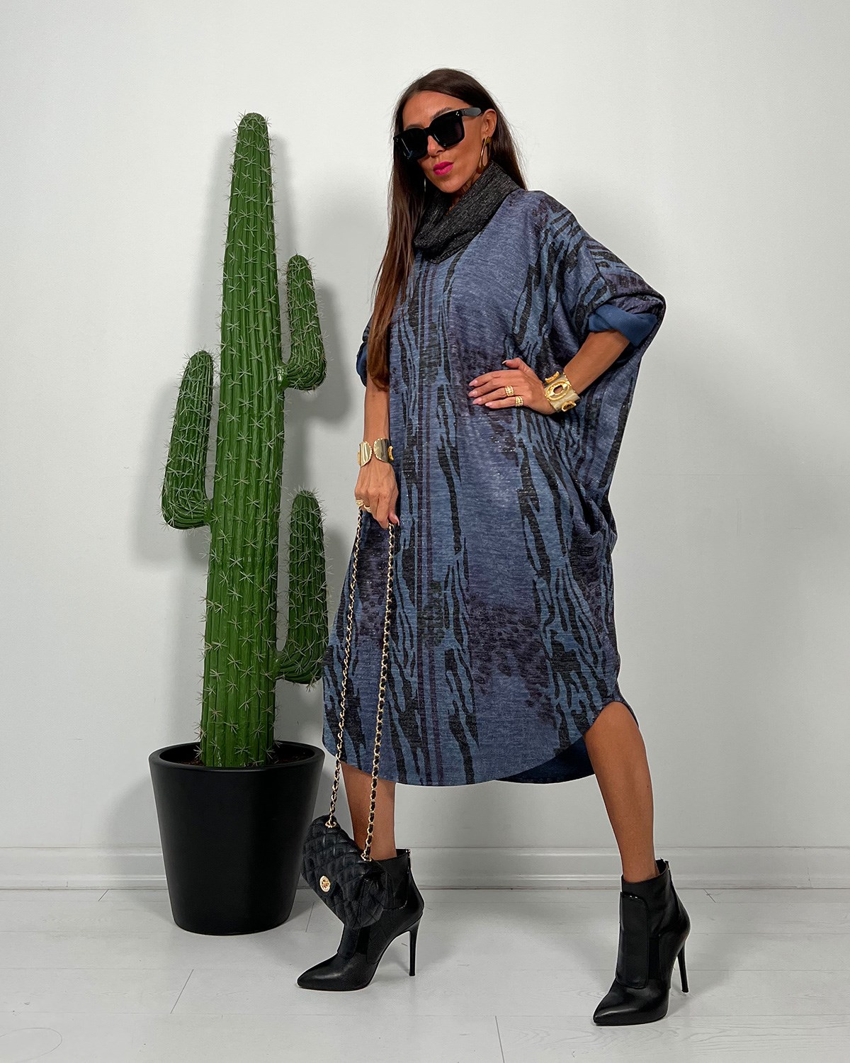 Masha Elbise Tunik İndigo