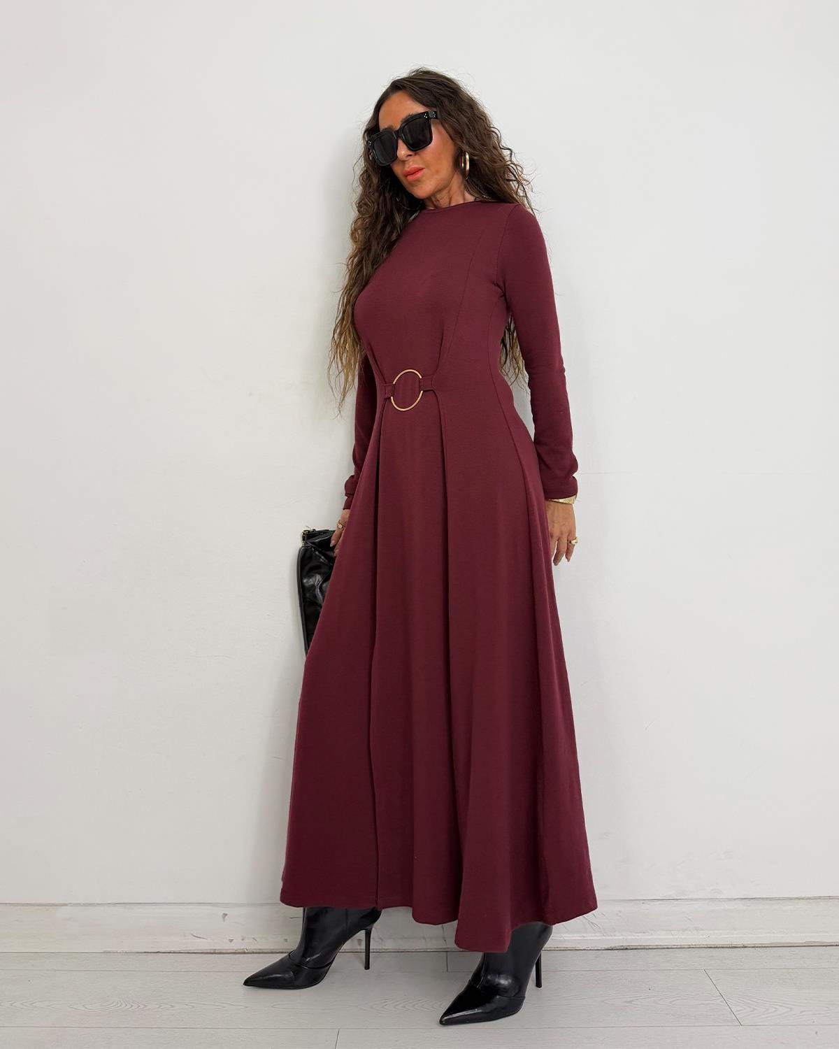 Mery Elbise Bordo