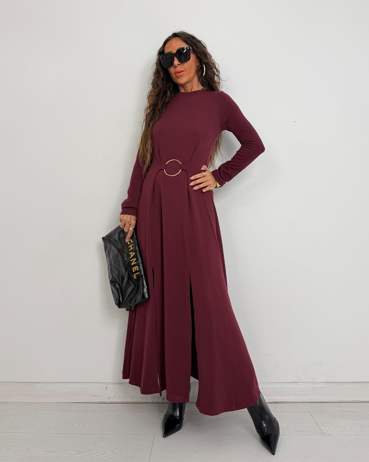 Mery Elbise Bordo