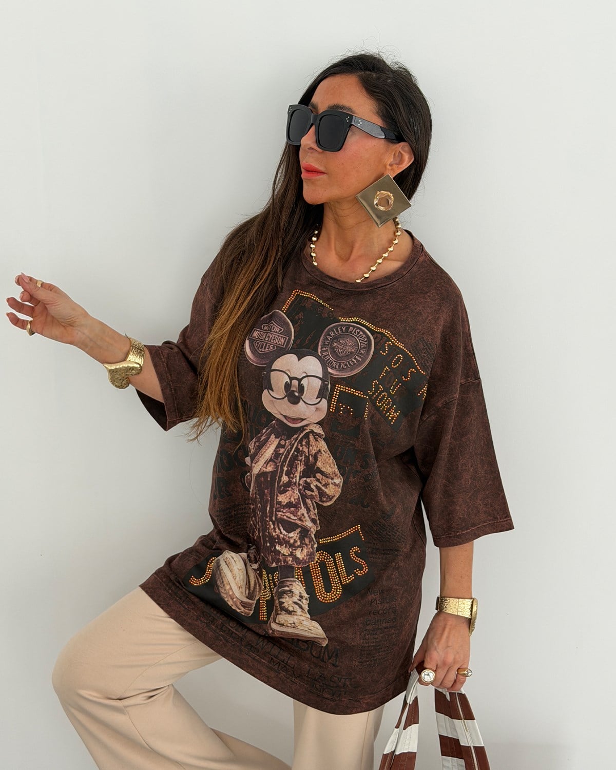 Mickey T-Shirt Kahve