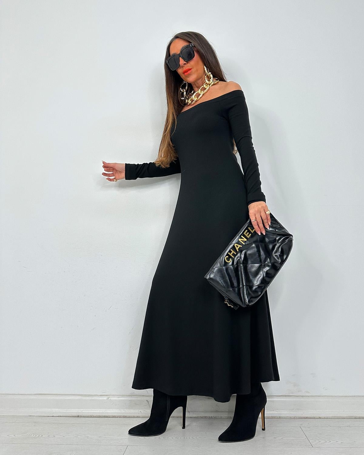Modelas Elbise Siyah