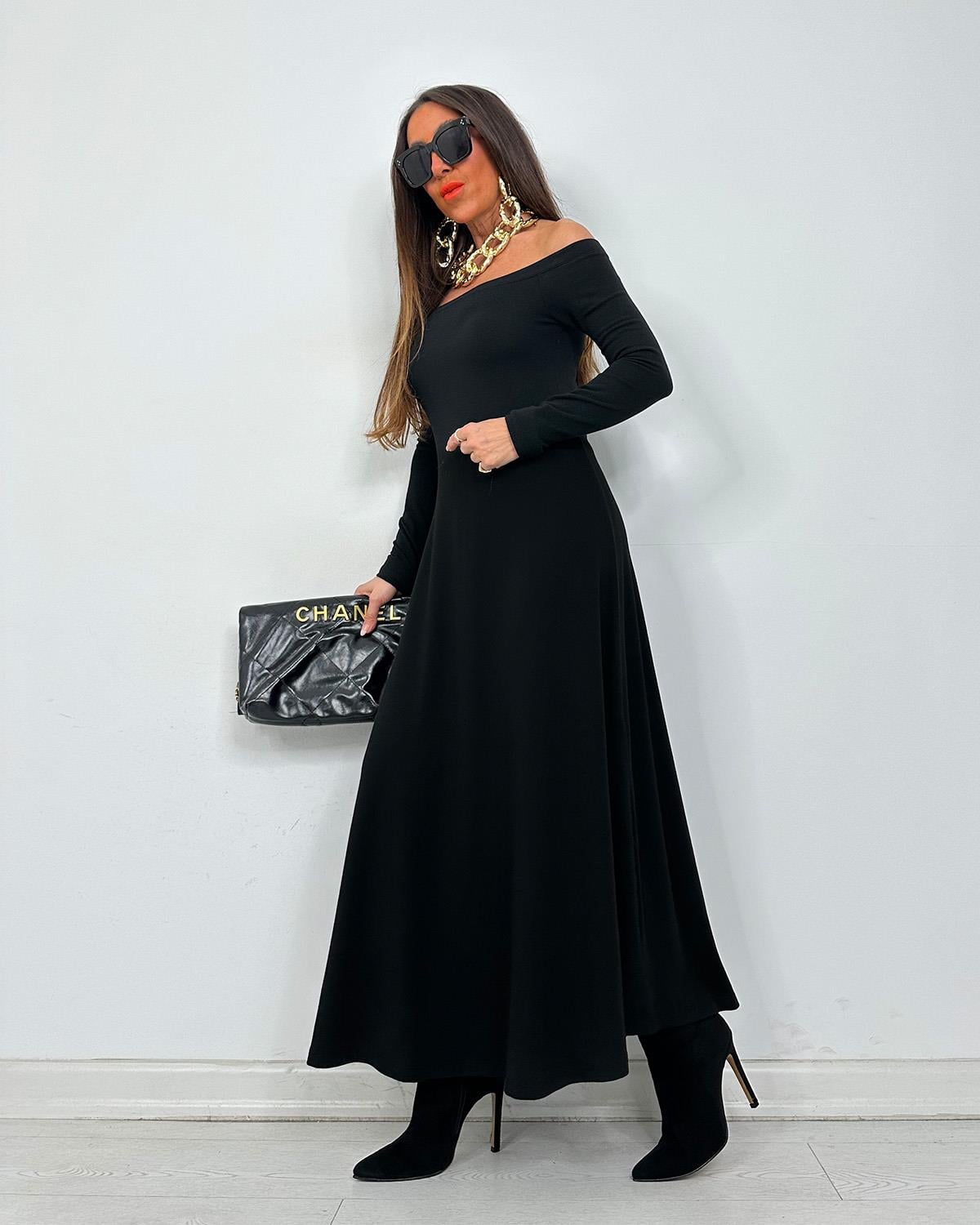 Modelas Elbise Siyah