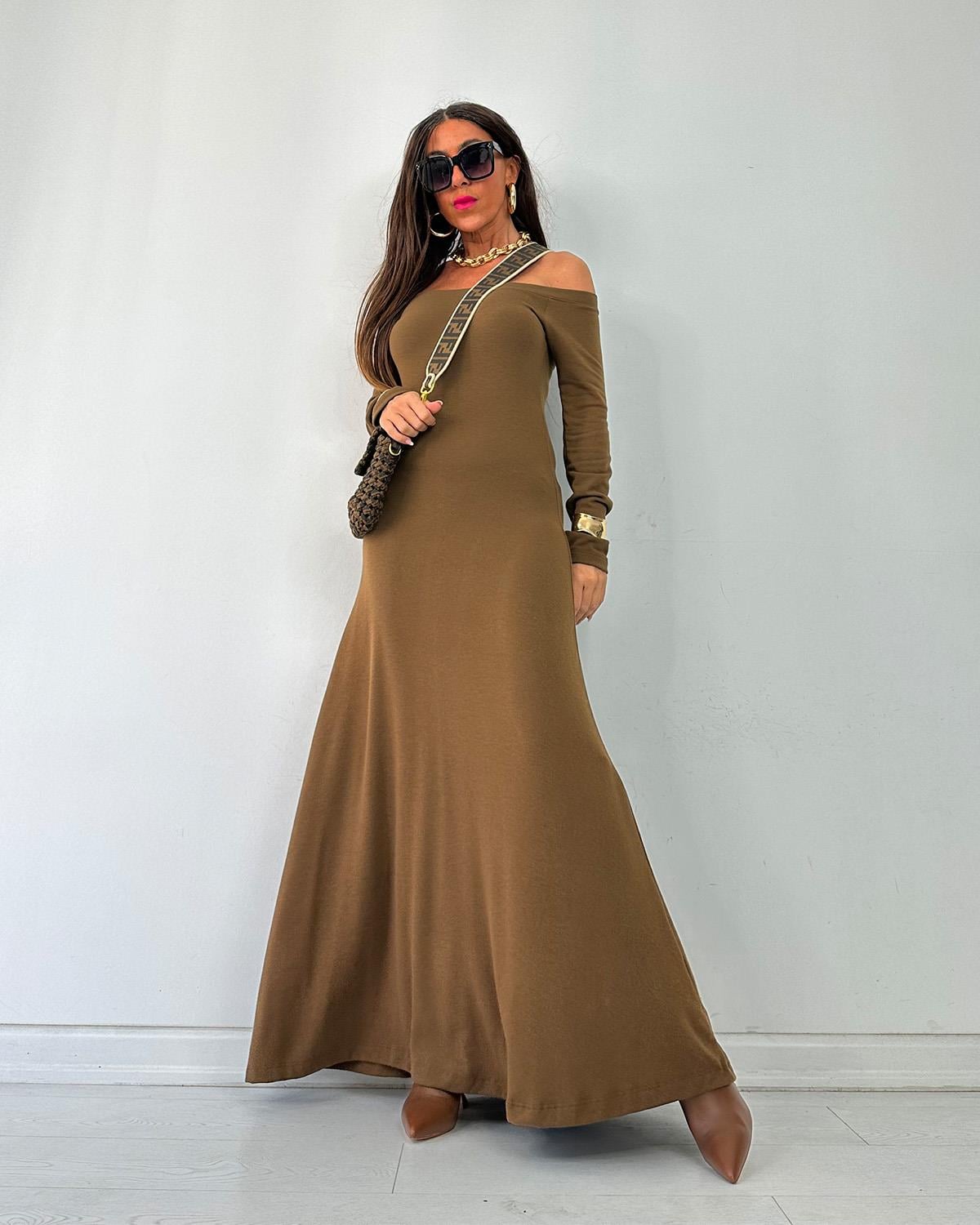 Modella Elbise Kahve