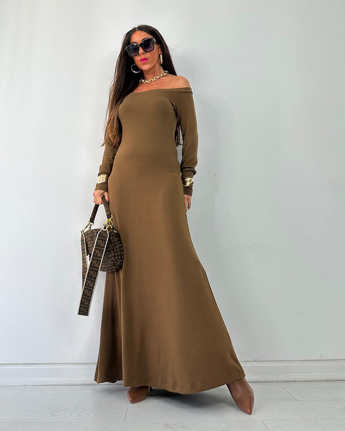Modella Elbise Kahve