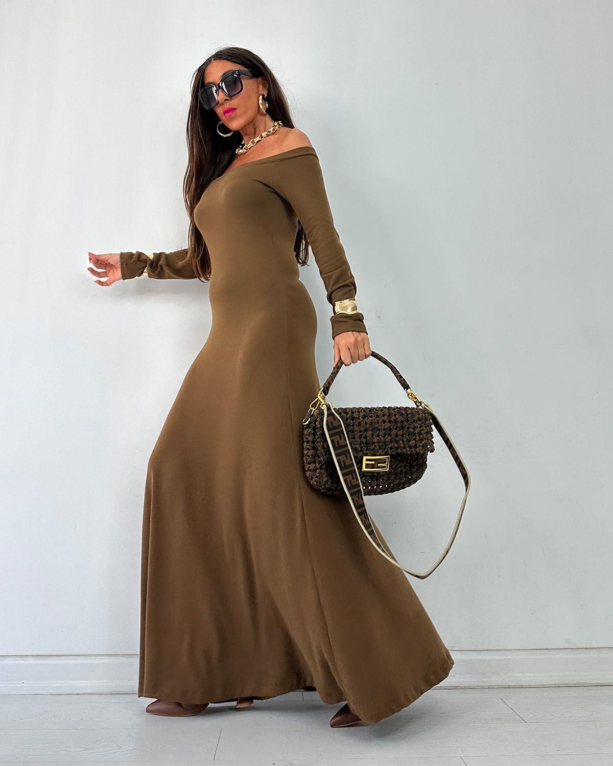 Modella Elbise Kahve