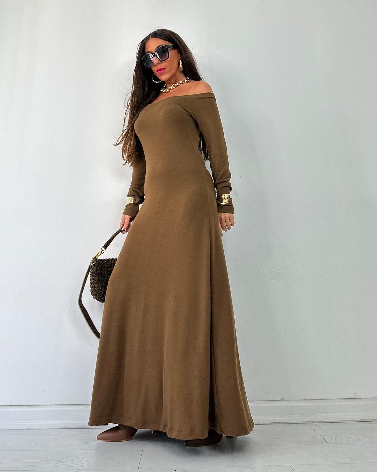 Modella Elbise Kahve
