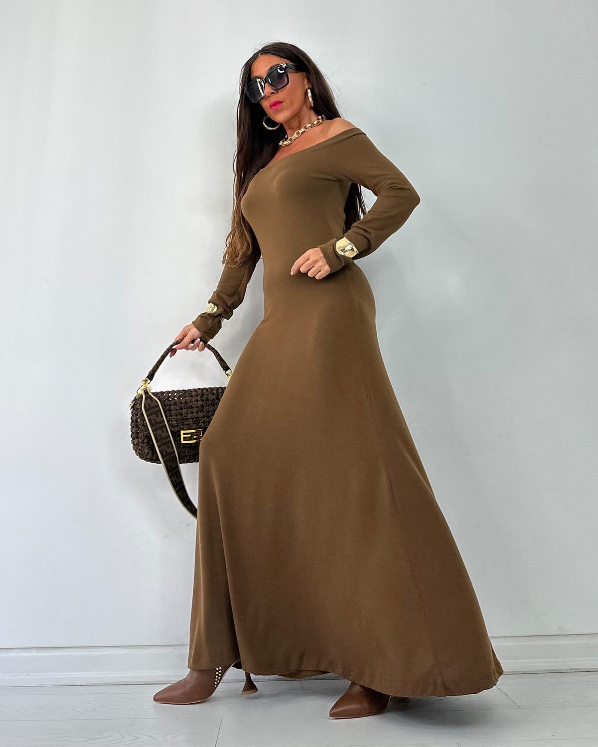 Modella Elbise Kahve