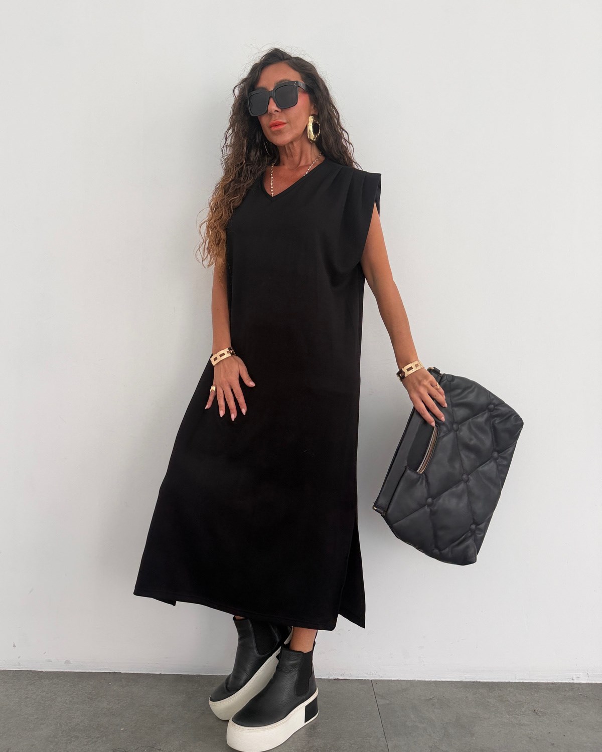 Monet Elbise Siyah