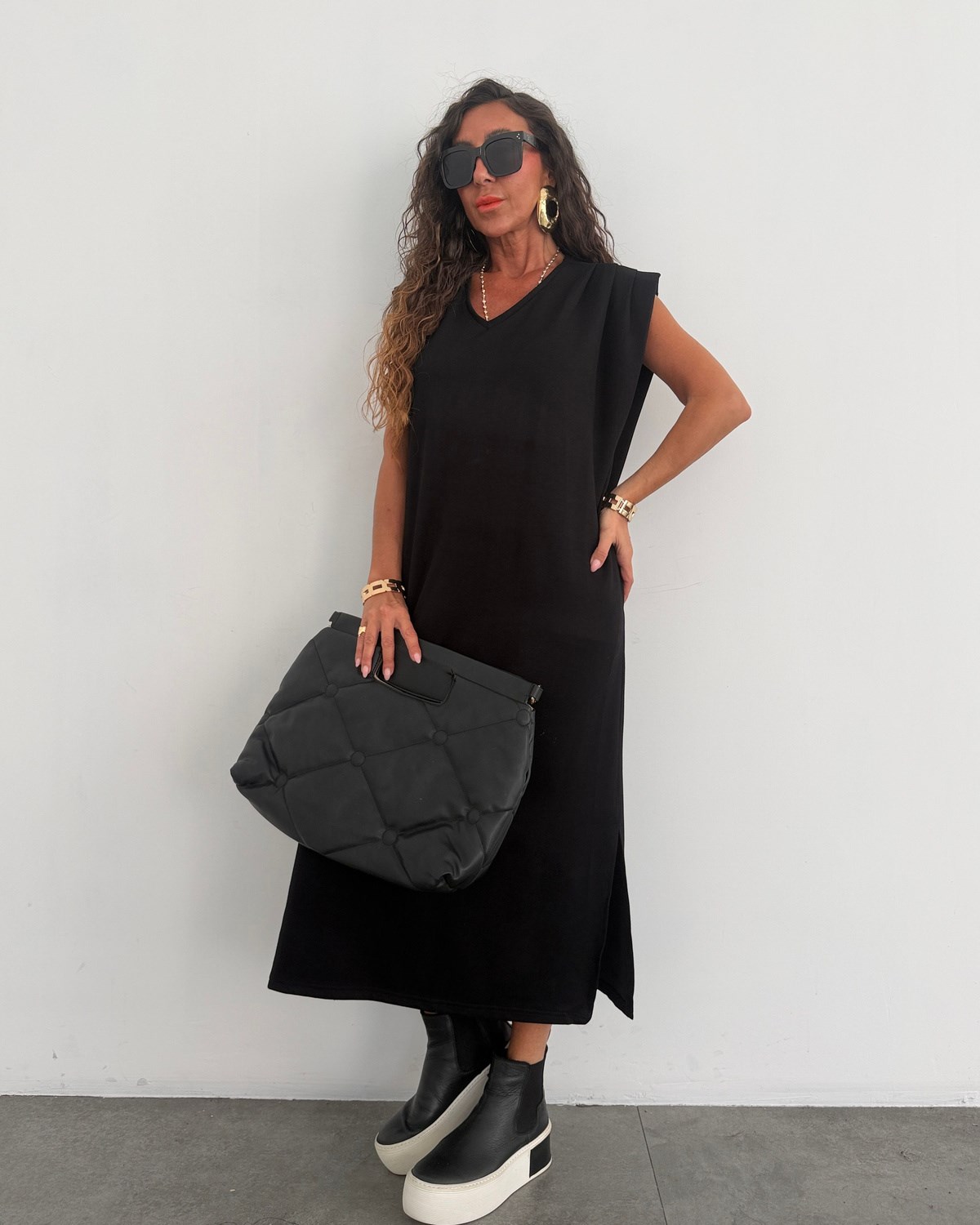 Monet Elbise Siyah
