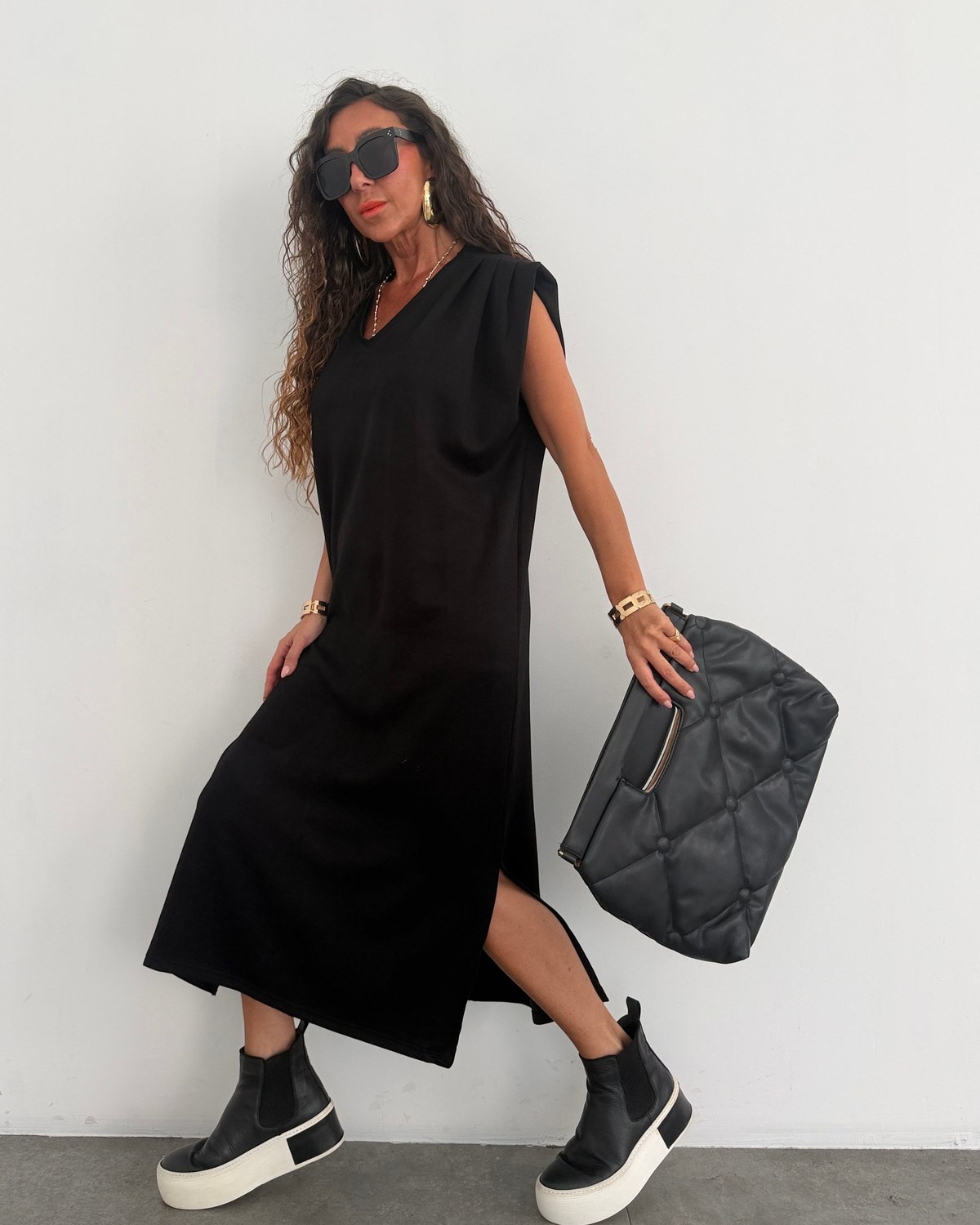 Monet Elbise Siyah