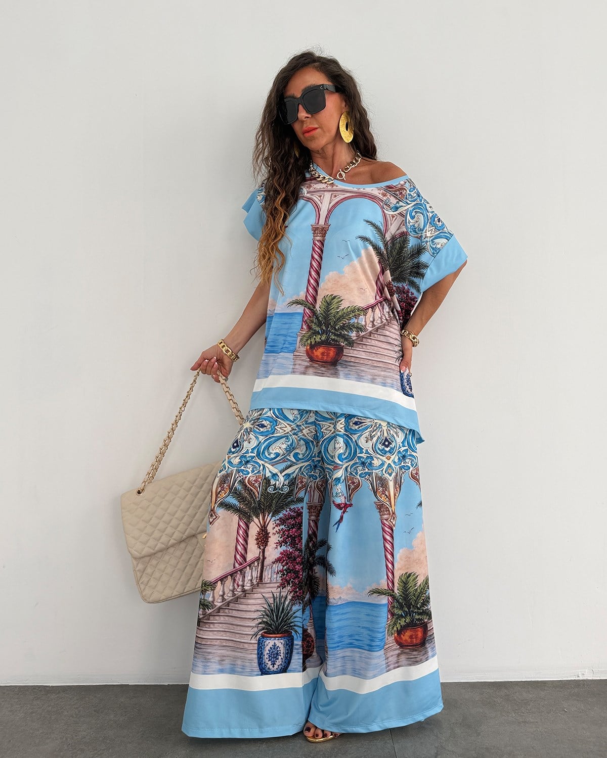 Monica Takım Santorini Mavi