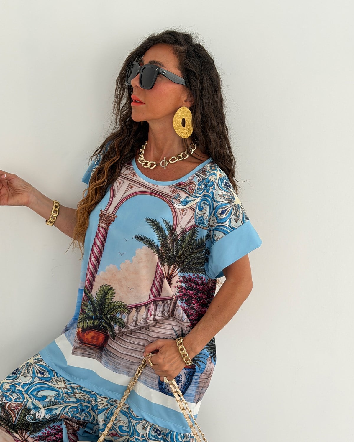 Monica Takım Santorini Mavi