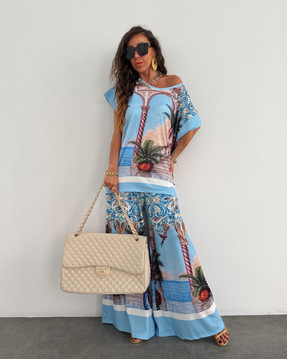 Monica Takım Santorini Mavi