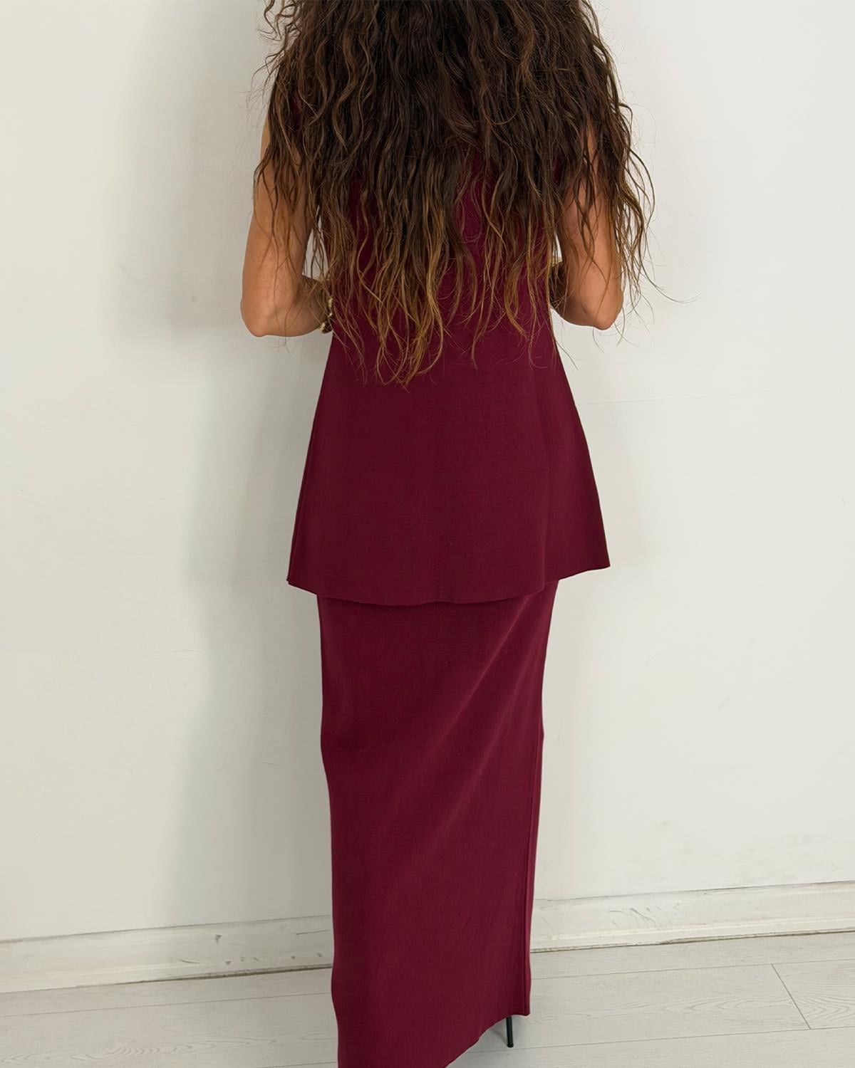 Nolly Triko Takım Bordo