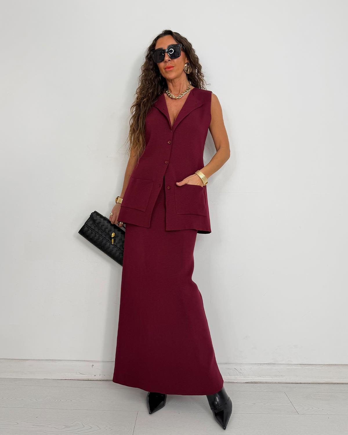 Nolly Triko Takım Bordo