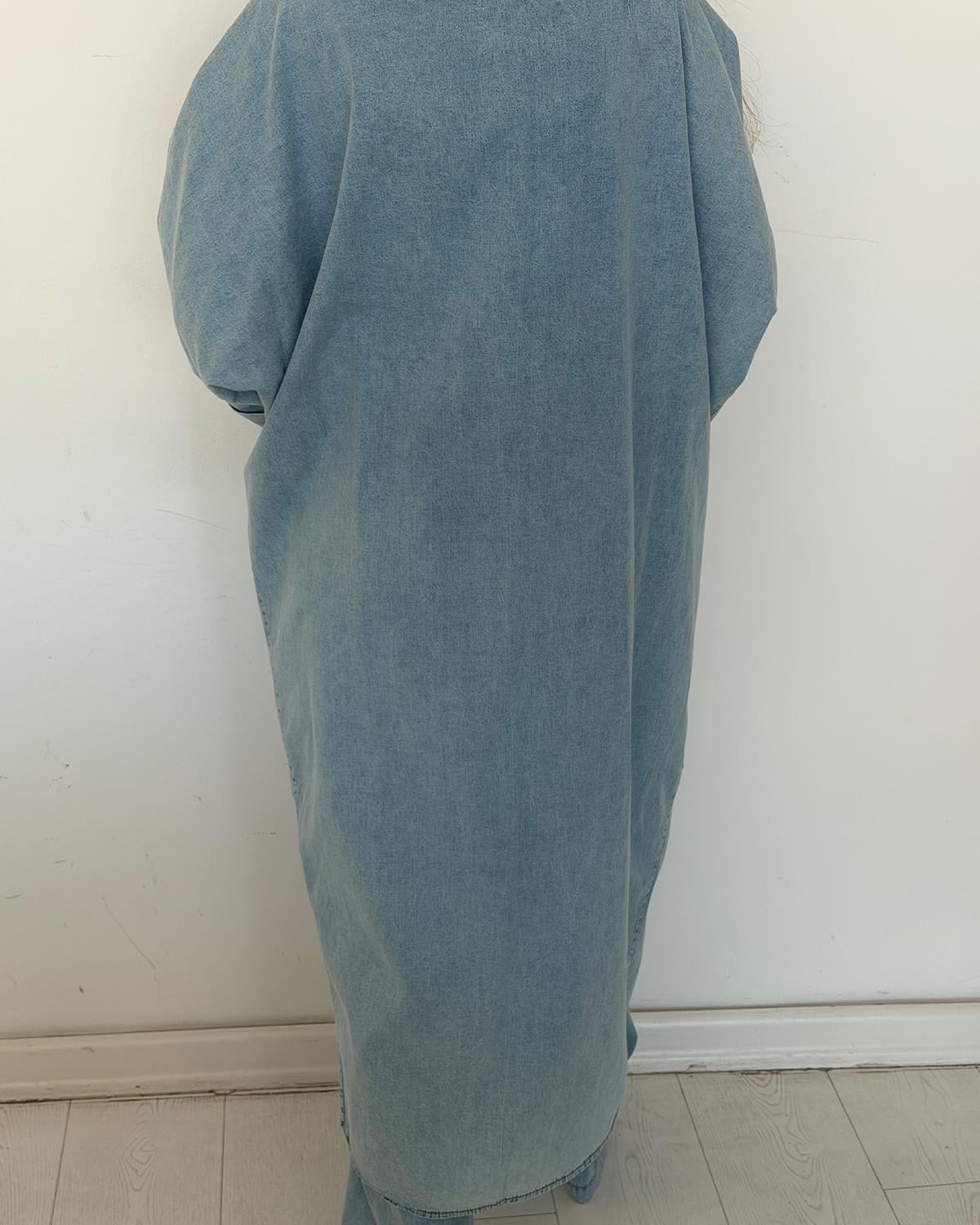 Nova Kot Pullu Kimono Takım Açık Mavi