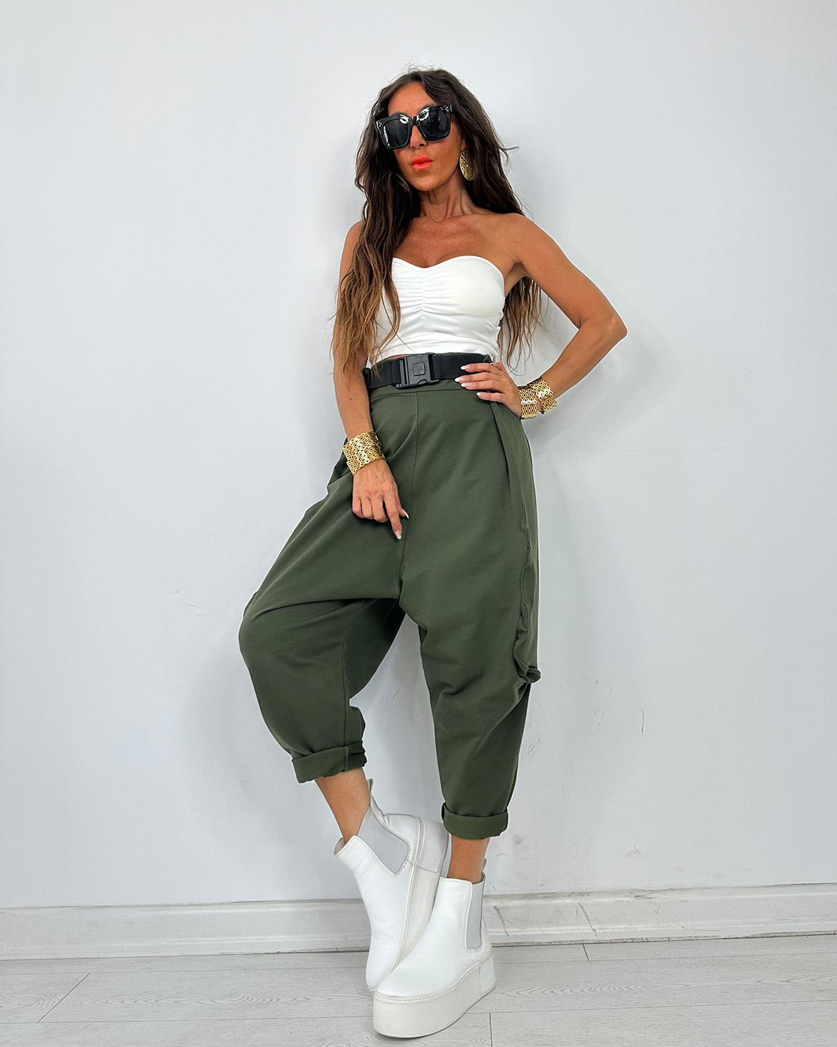 Palaskalı Şalvar Haki