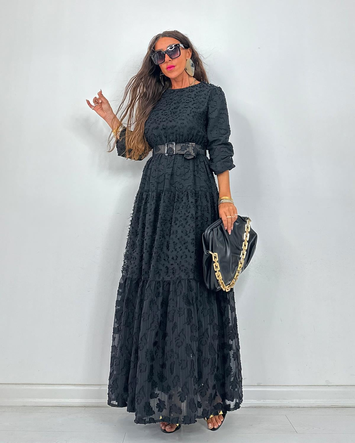 Perla Elbise Siyah