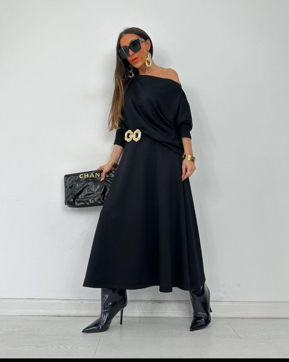 Queen Etekli Takım Siyah (ÖN SİPARİŞ)