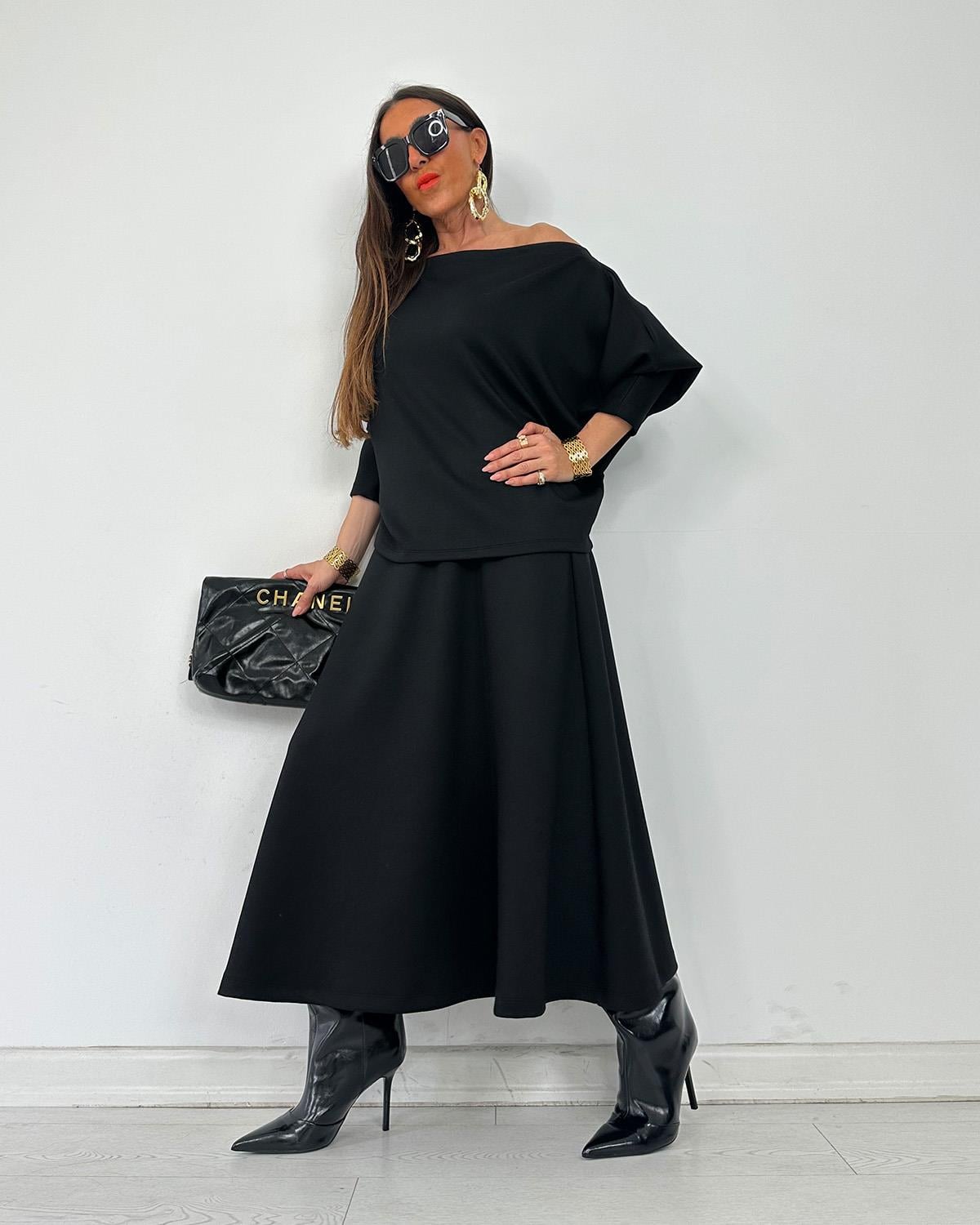 Queen Etekli Takım Siyah (ÖN SİPARİŞ)