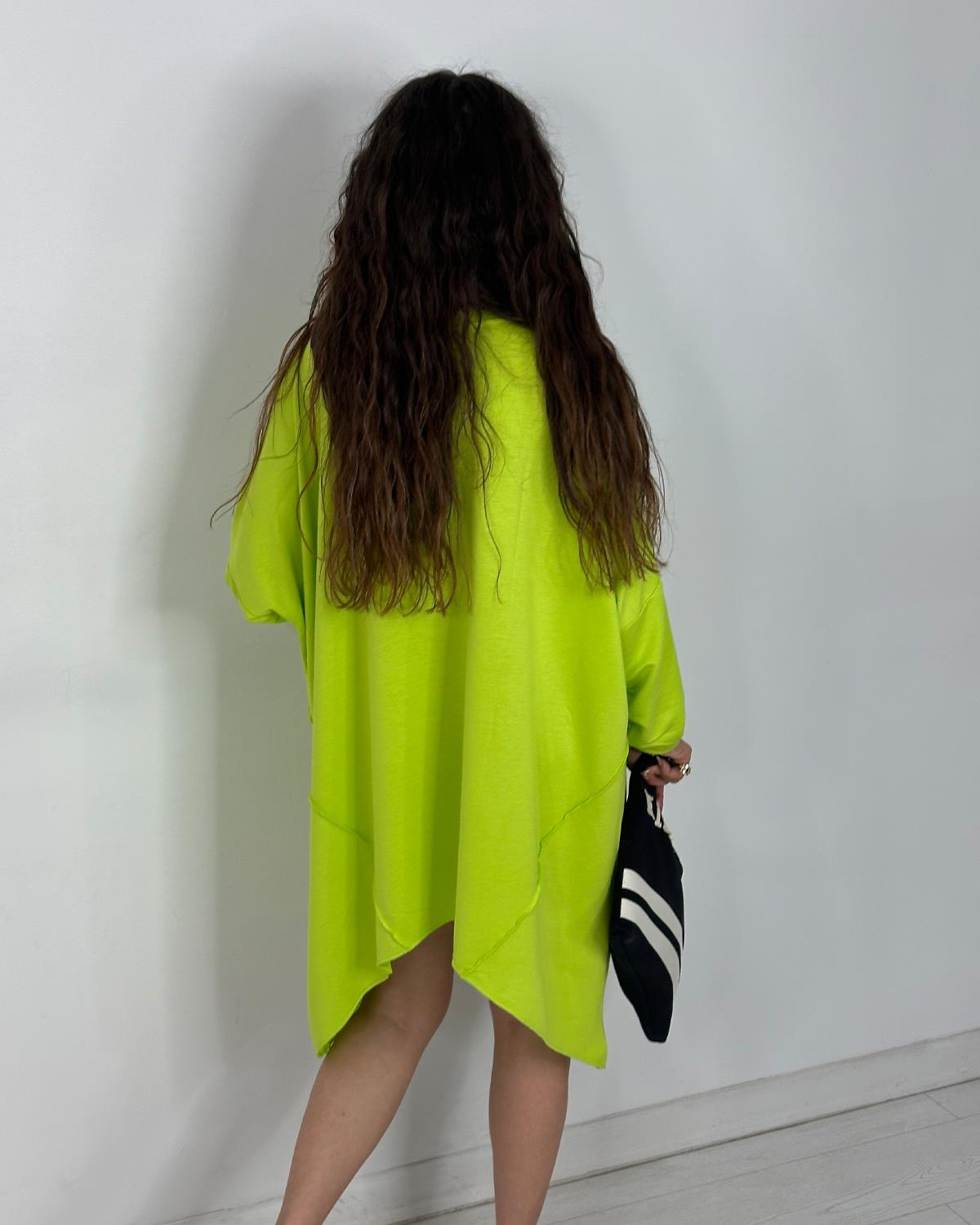 Queen Taşlı Tunik Fıstık