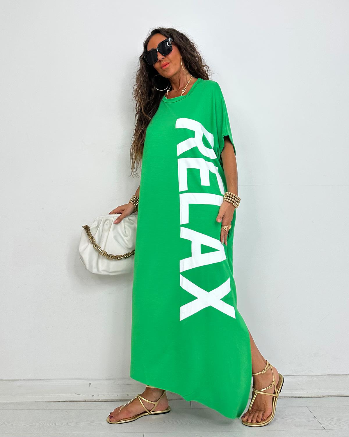 Relax Elbise Yeşil
