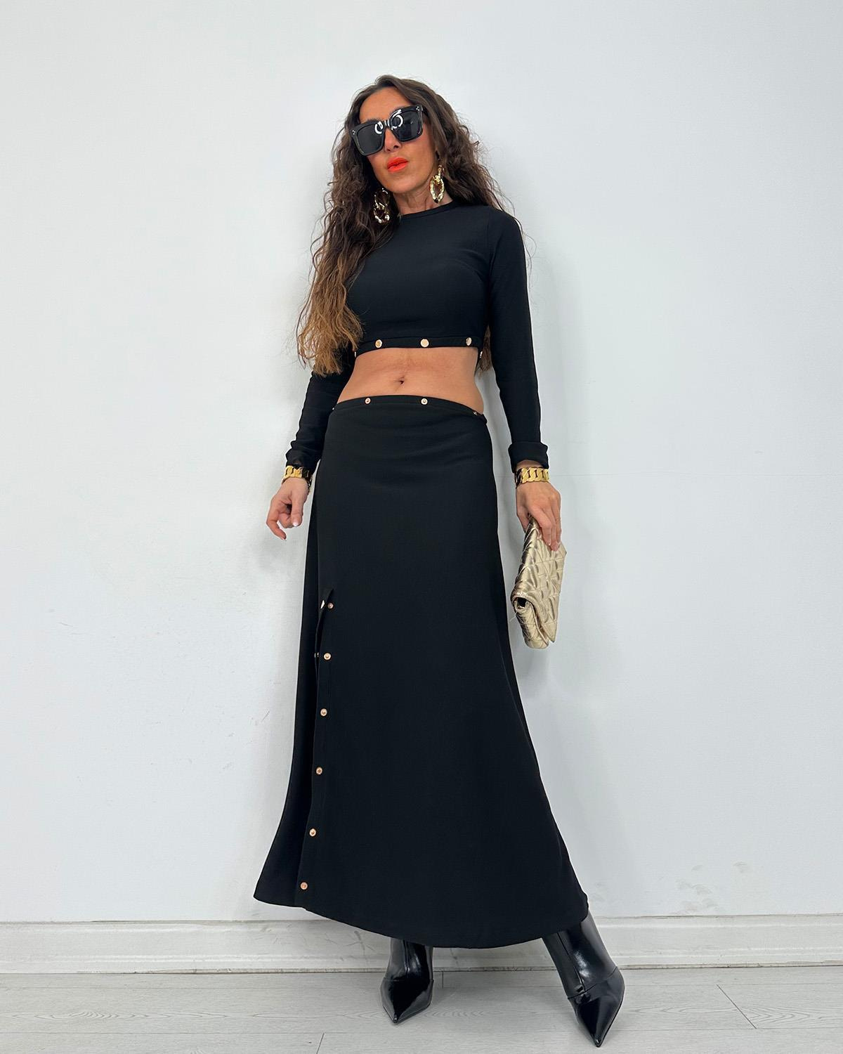 Riva Çıtçıtlı Elbise Takım
