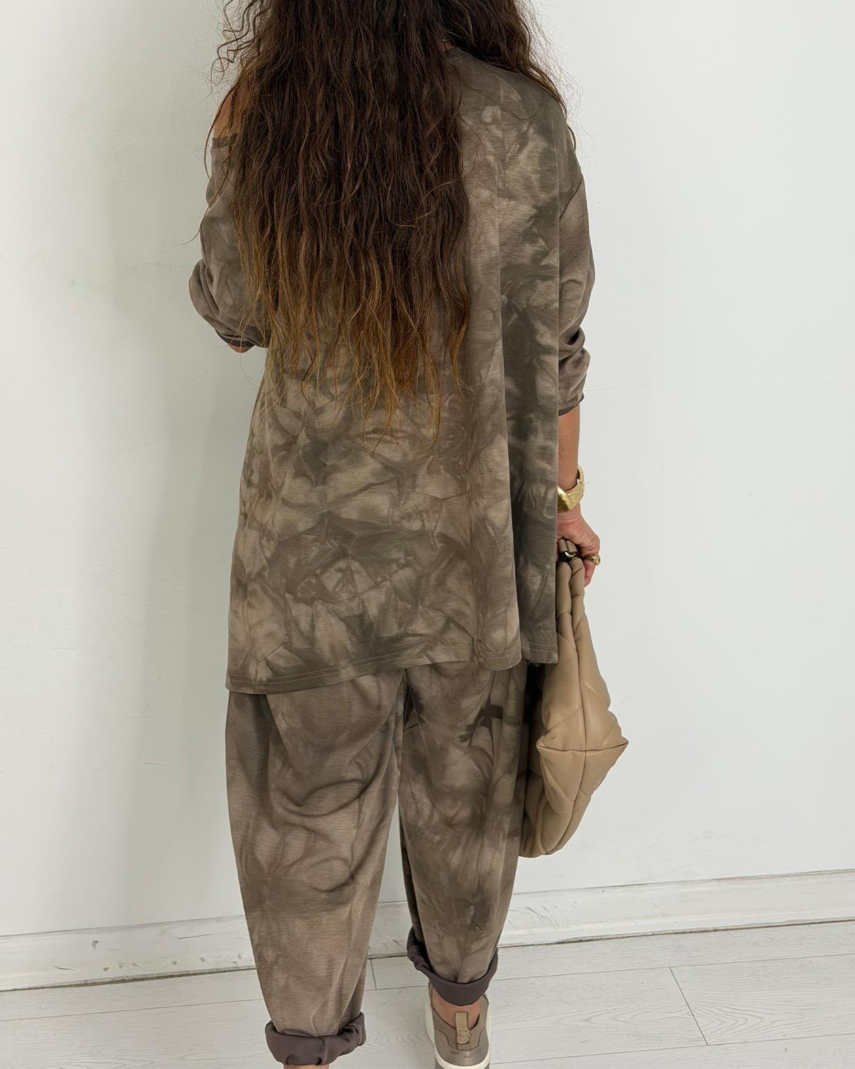 Santa Batik Takım Bej