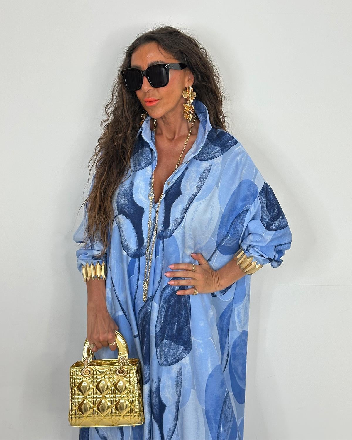 Sirena Batik Takım Mavi