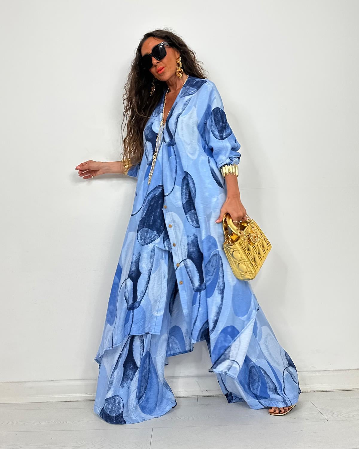 Sirena Batik Takım Mavi