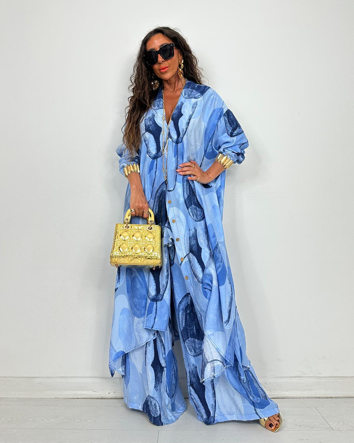 Sirena Batik Takım Mavi